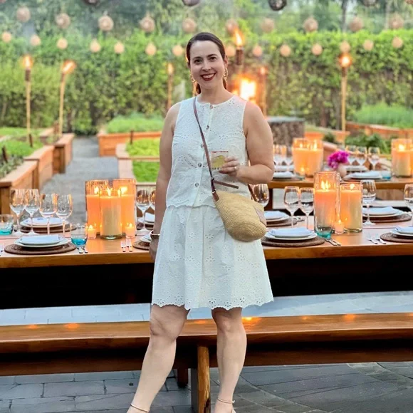 NWT! Sezane Cream Button Down Eyelet Top. Perfect summer blouse. - Picture 2 of 2